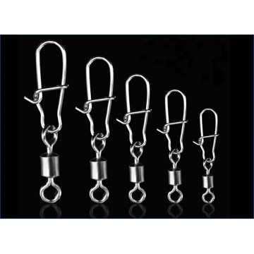 20 Pcs/Lot 2# 4# 6# 8# 10# Rolling Fishing Swivel With Nice Snap Sea Fishing Rolling Swivels Connector Carp Fishing Accessories