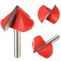 60/90/120 Degree Engraving V Groove Bit Tungsten Steel CNC Router Engraving Wood Working Tool Milling Cutter Machine Accessories