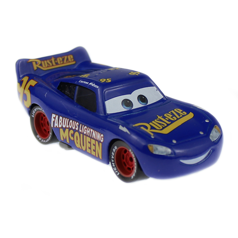 1:55 Disney Pixar Cars 3 Blue Lightning McQueen 95# Metal Alloy Toys Vehicle Christmas Birthday Kids New Gifts