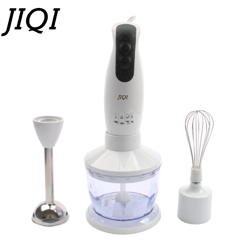JIQI Food Mixer Processor Detachable Hand Held Electric stirring Machine Juicer Meat Grinder Chopper Whisk Egg Beater Blender EU