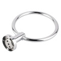 Stainless Steel Round Style Wall-Mounted Towel Ring Holder Hanger Bathroom