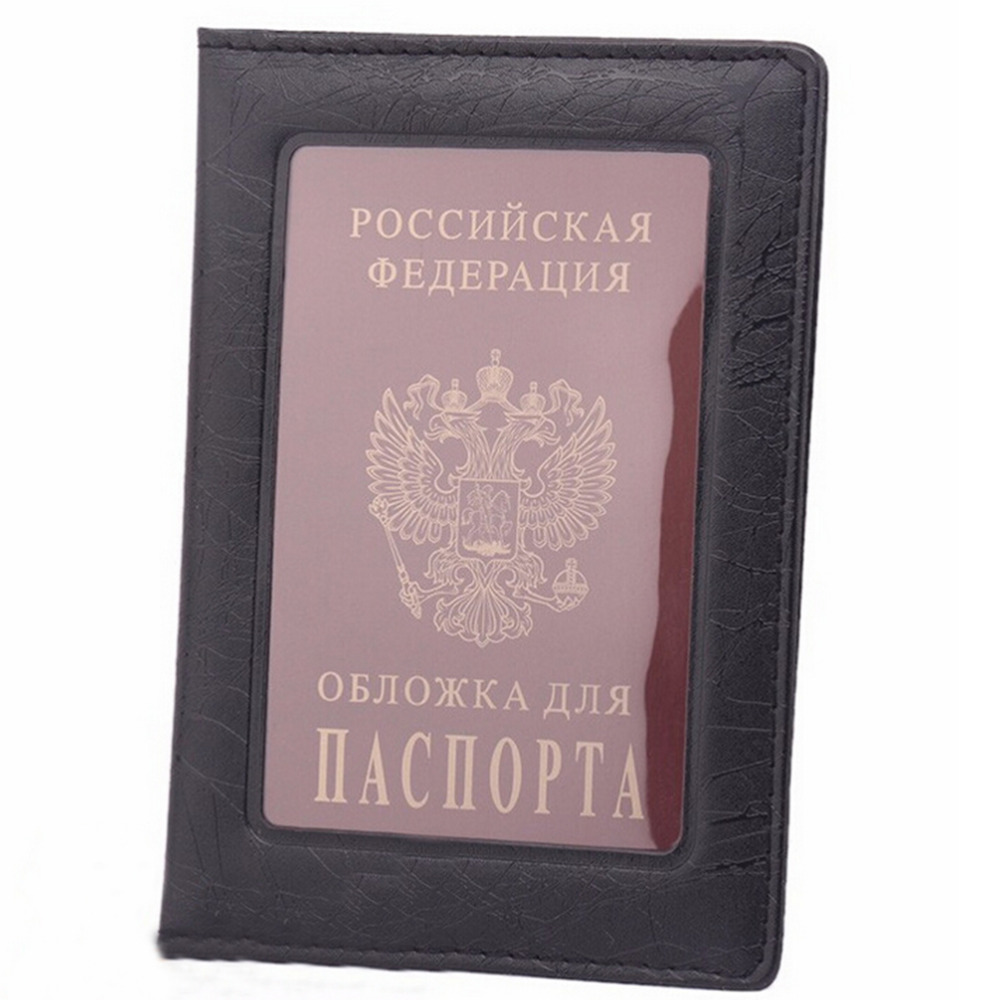 Clear Card ID Note Holder Case Transparent Russia Passport Cover for Travelling passport bags Business Case