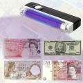 2in1 Handheld UV Led Light Torch Lamp Counterfeit Currency Money Detector