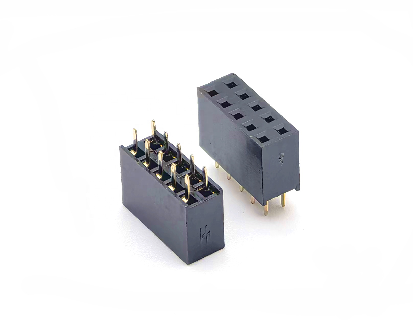 2.54mm Pitch Female Header Connector Dual Row Straight H8.5mm U-type 2*5P