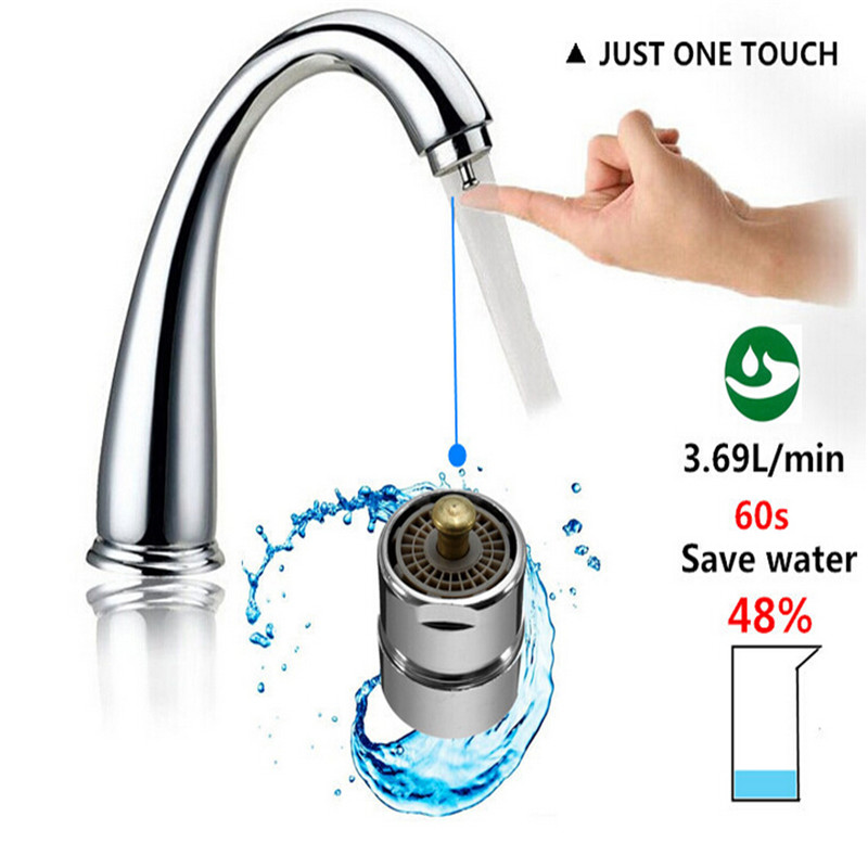 Newest Touch Control Faucet Aerator Water Valve Water Saving One Touch Tap Aerator Kitchen Bathroom Save Water Faucet Spouts