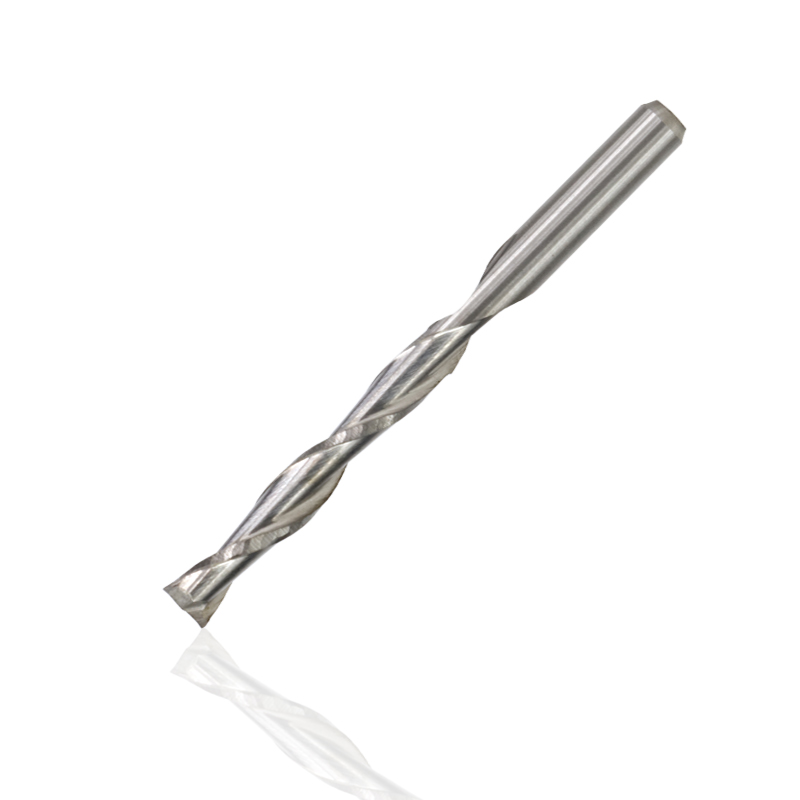 XCAN 10pcs 3.175 Shank 2 Flute Flat End Mills Spiral CNC Router Bit for Engraving Flat Milling Cutter 0.8/1/1.5/2.0/2.5/3.175mm