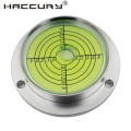 HACCURY Disc level Measuring Instrument Universal level bubble High precision horizontal bubble Green White Color Size 90*71*20