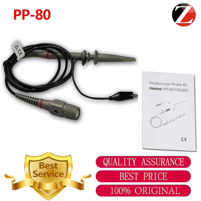 Hantek Oscilloscope Clip Probe PP-80 60Mhz Logic Analyser Oscilloscope Probe use for hantek 1008c 6022be 6074be 6022bl -50~70