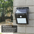 Wall LED Solar Night light Waterproof Outdoor PIR Motion Sensor Auto Swith Solar lamp Porch Path Street Fence Garden lighting