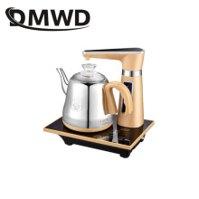 DMWD Automatic Pump Water Dispenser Electric Kettle Feeder Stainless Steel Teapot Heater Boiler Pumping Device Boiled Tea Pot 1L