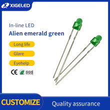 Special-shaped green hair emerald green LED lamp beads