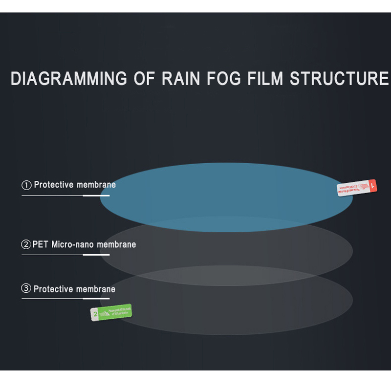 2 PCS YASOKRO Car Rearview Mirror Anti-Fog Membrane Waterproof Rainproof Car Mirror Window Protective Film
