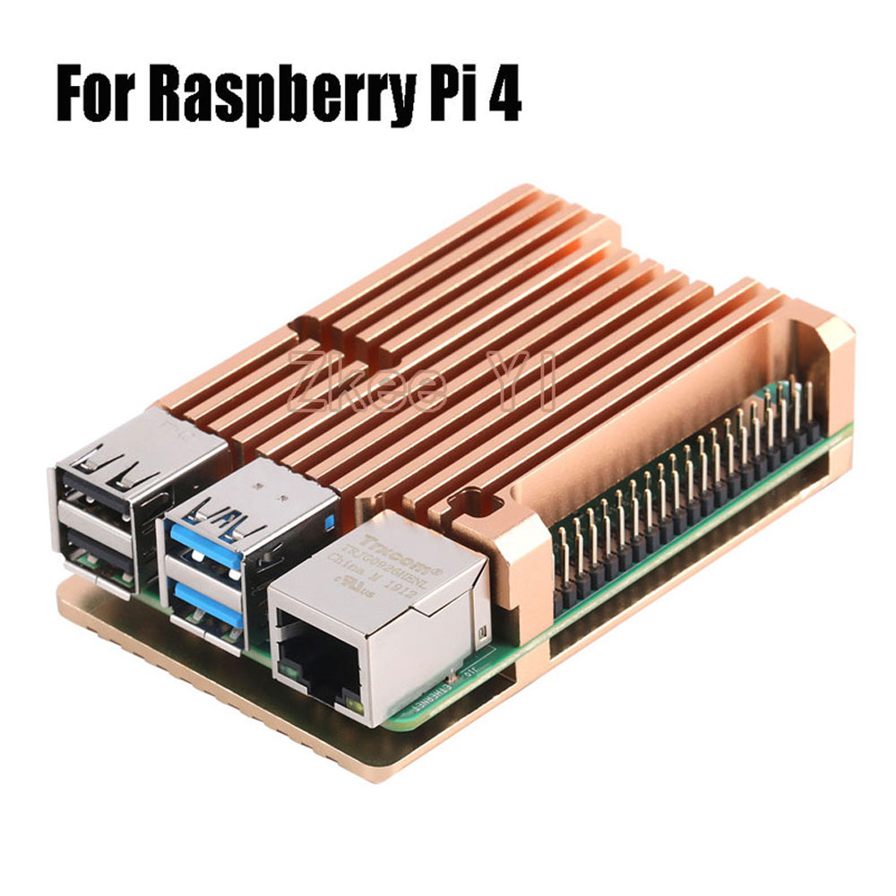 Aluminum Case Alloy Armor with Cooling Heatsink Dual Fan for Raspberry Pi 3/4 Model B,Pi 3 B+,Pi 2 Model B