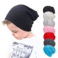 Solid Children Knitted Hat Newborn Baby Winter Cotton Warm Cap Spring Autumn Toddler Beanie Boy Girl Hat 0-3 Years Old
