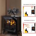 Double Head 10 Blade Fireplace Fan Heat Powered Stove Fan Komin Log Wood Burner Eco Friendly Quiet Fan For Winter