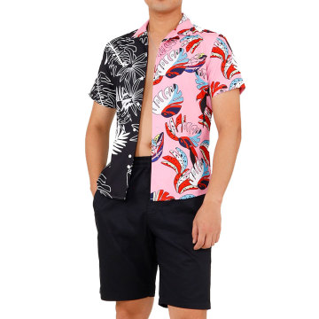 customized hawaiian button up shirt for men