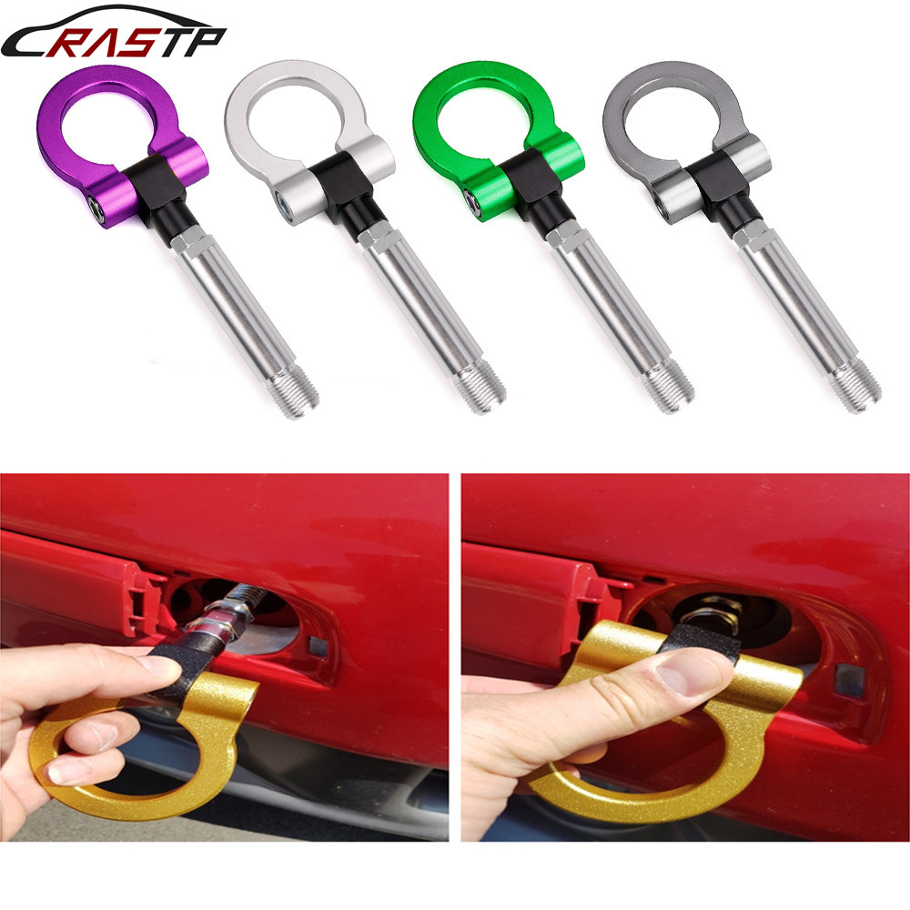 RASTP-Universal Aluminum Car Tow Hook Screw-on Racing Tow Hook Automobile For Toyota/Scion Lexus/Yaris Old RS-TH008-6