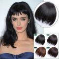 Synthetic Fake Bang Hair Piece Clip In Hair Extension Fake Fringes Bang Women Natural Air Bangs Clip on Bangs 24 Colors