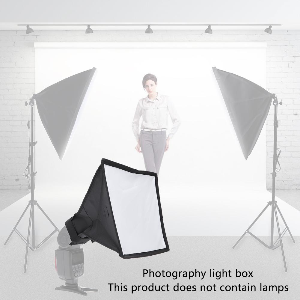 Universal Flash Light Softbox 20x30cm Speedlight Soft Box Photo Accessories Foldable Photography Flash Diffuser Softbox