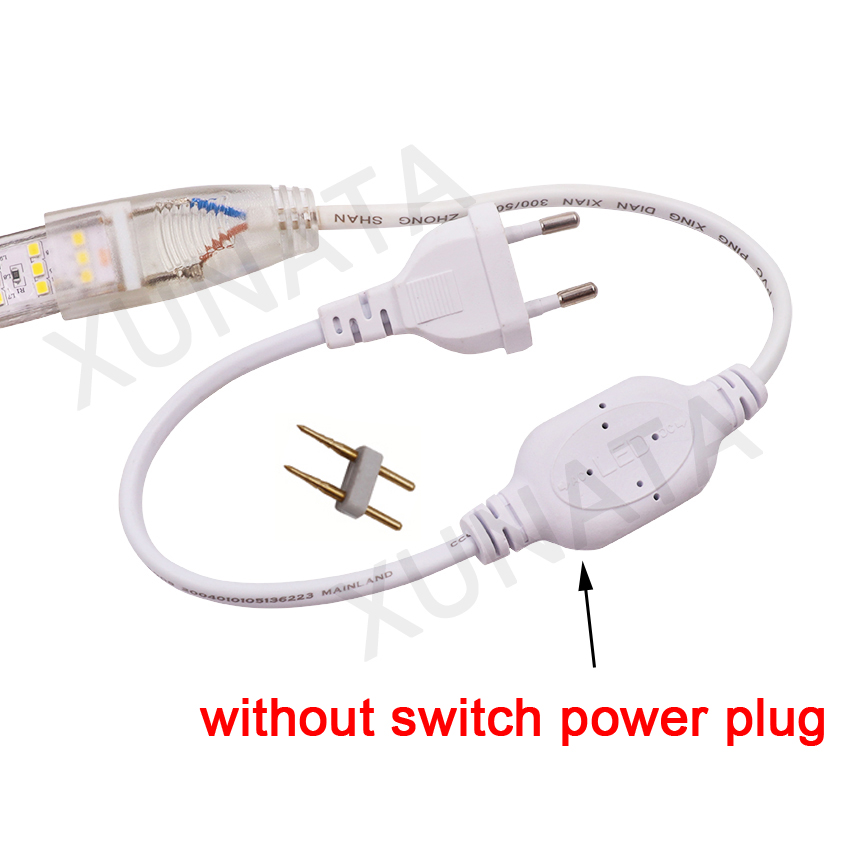220V Switch Power Supply Plug Lighting Transformer driver Switch for 2835 5050 3014 5630 5730 LED Strips EU Power plug Accessory