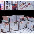60/80/120/160 Colors Nail Display Book + False Nails Set Fake Nails Color Showing Chart Art Nail Tips Storing Cards Shelf Book