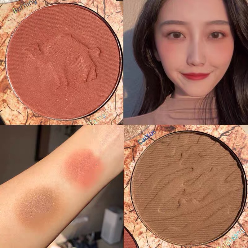 Four-Color High-Gloss Repair Disk Three-Dimensional Brightening Silhouette Nose Shadow Pearl Powder Rouge Blush Makeup