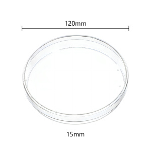 Sterile Round Petri Dish 120x15 mm, 4 Vents