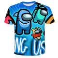 Among Us Cool 3D T Shirt Summer Fashionable Short Sleeve O-Neck Tee Tops Children Game Harajuku T-Shirts Kids Boys Clothing