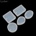 Lychee 1 Set Silicone Mold DIY Resin Jewelry Necklace Pendant Mould Cake Decorating Fondant Baking Mould Cake Decorating Tool