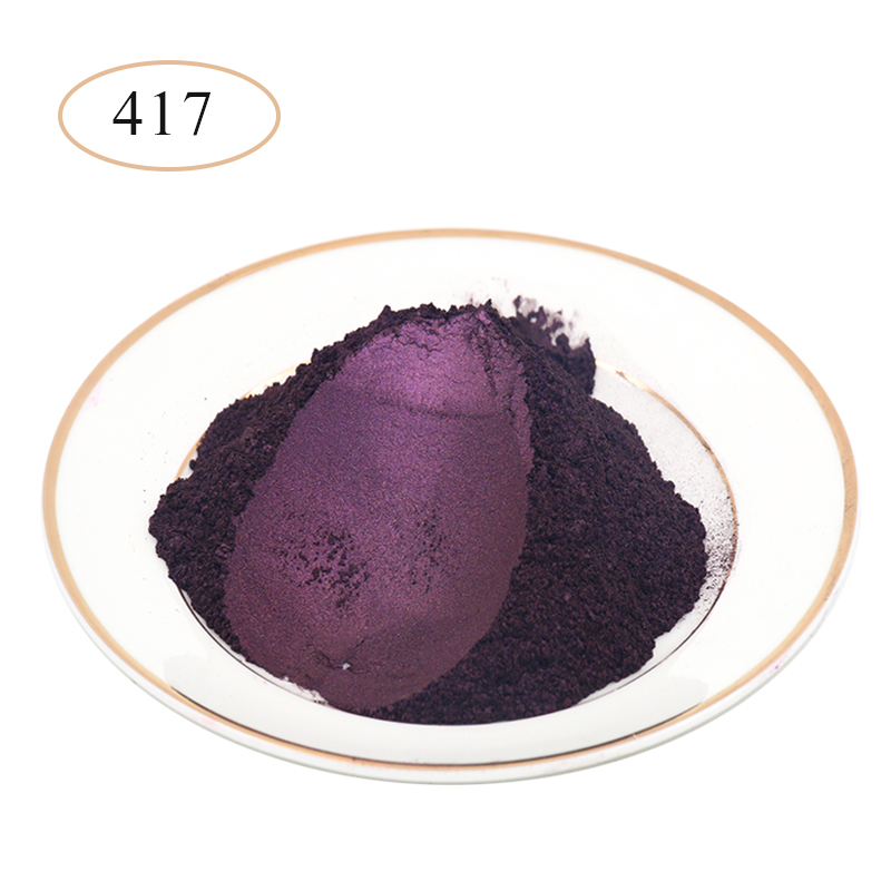 Pearl Powder Pigment Mineral Mica Powder Type 417 Rose Violet for Car Dye Colorant Soap Nail Automotive Arts Craft Acrylic Paint
