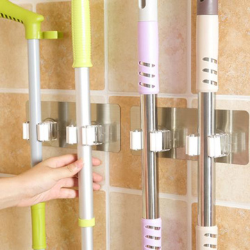 2018 Convenience Wall Mounted Mop Organizer Holder Hang Brush Broom Hanger Storage Rack Kitchen Home Bathroom Tool
