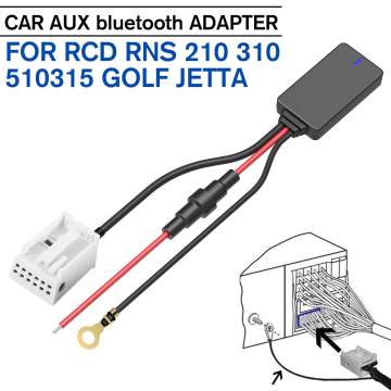 Aux bluetooth Adapter Car Hands-free MP3 Jack Music Cable for RCD RNS 210 310 510 315 for VW for Polo for Passat for Golf R32