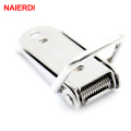 NAIERDI-J105 Cabinet Box Locks Spring Loaded Latch Catch Toggle 27*63 Iron Hasps For Sliding Door Window Furniture Hardware