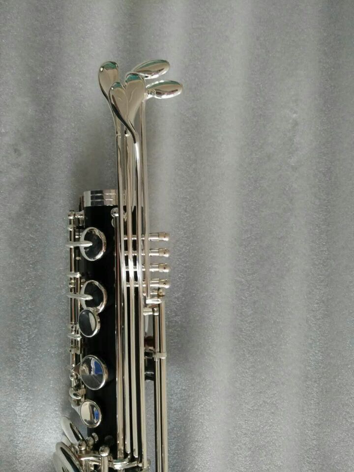 (Low C ) bass Clarinet kit ebony wood Body silver Plated new