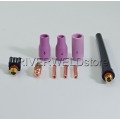 WP-9F-12E-1 10mm2/M16x1.5 2pin CK10-25 Tig Welding Torch Complete Air-Ccooled Euro Style Flexible Torch Head Body