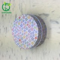 Small round tin box with lids
