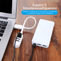 3 Port USB Hub Extend Cable 1.2m USB 2.0 Splitter Wire Data Transfer Device Charging USB Adapter Laptop PC Computer USB Extender