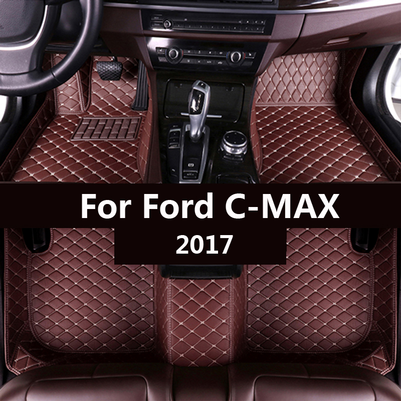 Car floor mats for Ford C-MAX 2017 Custom auto foot Pads automobile carpet cover