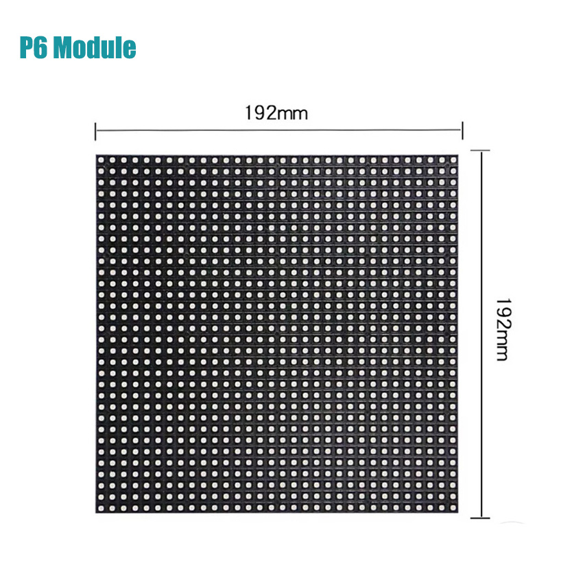 P6 Indoor Full Color 3in1 192x192mm Pixel Led Screen Panel HD Display 32x32 Dot Matrix P6 SMD RGB Led Module