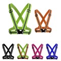 Reflective harness for night cycling reflective clothing,adjustable safety vest reflective elastic band bicycle riding equipment