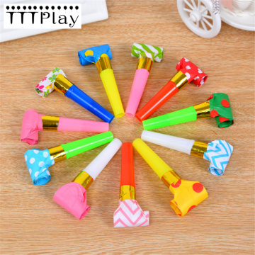 10PCS Small Multicolor Party Blowouts Whistles Kids Birthday Party Favors Decoration Supplies Noise maker Toys Good Bags Pinata