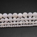 White Round Lace Frost Agat Onyx Beads Natural Stone Beads For Jewelry Making Beads Strand 4 6 8 10 12 mm Pick Size Wholesale