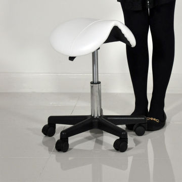 Saddle Stool Flat Foot Rotating Bar Stools Plastic White Saddle Stools Home Kitchen Bar Counter Creative Chair