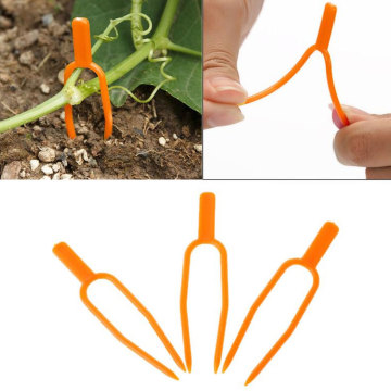 Plastic Quality Plant Clips Garden Supplies 50pcs/set Fixing fastening Fixture clamp strawberry fork Farming Clip Plant Support