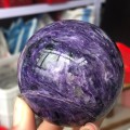 Natural crystal Charoite sphere rare gem chakra healing reiki healing decorative gift