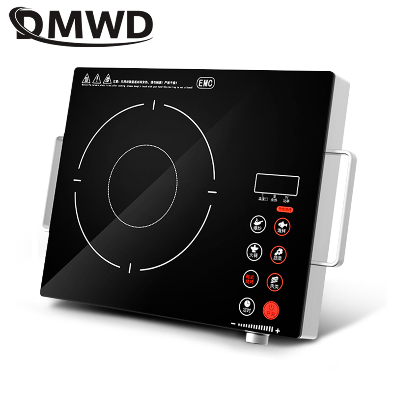 DMWD multifunction Induction Cooker 2200W Hot pot stove genuine electric ceramic stove kitchen appliance high power stir-fryer