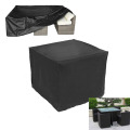 Waterproof Oxford Cloth Furniture Covers Black Outdoor Dustproof Protective Cover Patio Garden Rain Snow Chair Sofa Table Cover