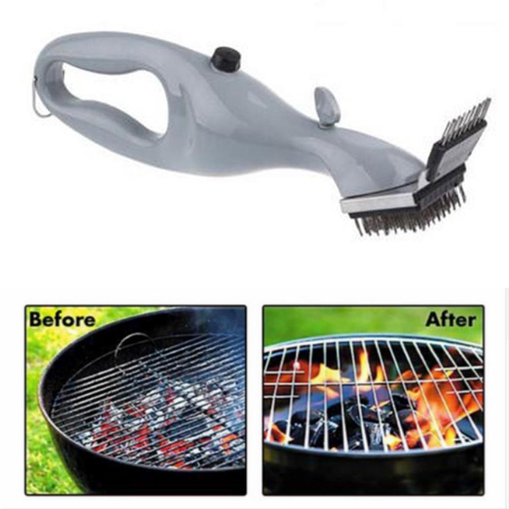 Barbecue Cleaning Brush Stainless Steel Churrasco Grill Cleaner with Power of Steam BBQ Accessories Camping Cook Outdoor Tools