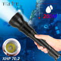 XHP70.2 Professional Ultra Powerful Diving Flashlight L2 IP8 Underwater 200M Waterproof Scuba Dive Torch Light Lamp
