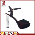 crystal high heel fashion sandals with platform